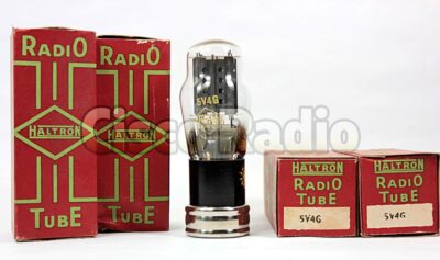 5V4 / 5V4G / GZ32 / 5AQ4 HALTRON Made in England NIB