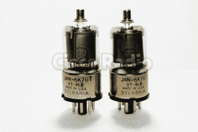 6K7 / 6K7GT / 6U7 / WW61 SYLVANIA JAN Made in Usa NOS