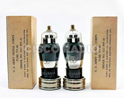 6F8G / 6SN7 JAN SYLVANIA Made in Usa NIB