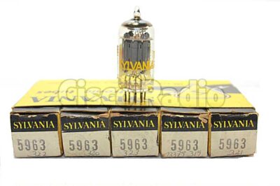 5963 / 12AU7 SYLVANIA Made in USA NOS