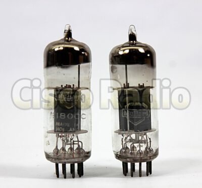 E180CC / 7062 / 5965 / 12AT7 MULLARD Made in england (PINCHED Waist ) NOS