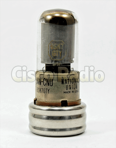 6SK7GT / 6137 JAN NATIONAL UNION (FABRICACI?N MILITAR) Made in USA NIB