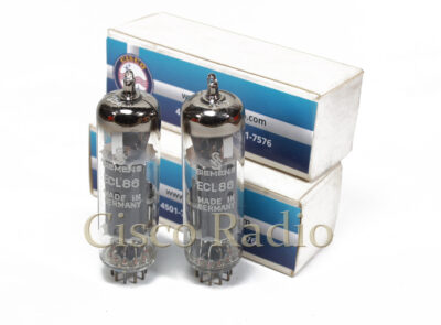 ECL86 / 6GW8 (2 valvulas apareadas )SIEMENS Made in Germany NOS