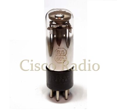 6U5 / 6G5 GENERAL ELECTRIC Made in Usa NOS