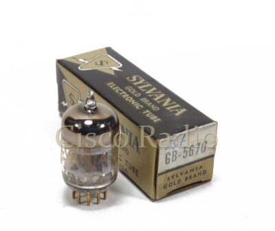 5670 / 2C51 SYLVANIA «gold pin » Made in Usa NIB
