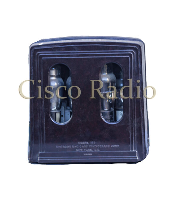 Radio EMERSON 157 AM Valvular  Baquelita “Art Deco”  impecable funcionando