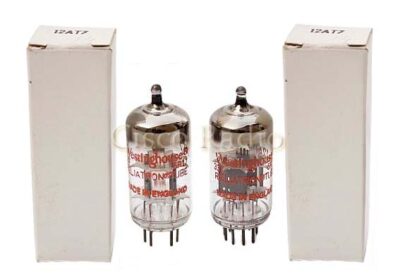NOS Matched pair 12AT7 / ECC81 Westinghouse Made in England en caja blanca