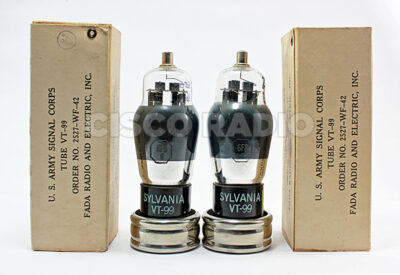 NOS NIB Matched Pair 6f8G / 6sn7 JAN Sylvania Made in Usa