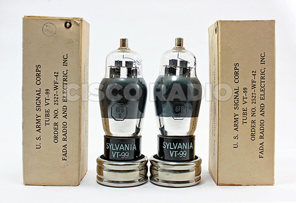 NOS NIB Matched Pair 6f8G / 6sn7 JAN Sylvania Made in Usa