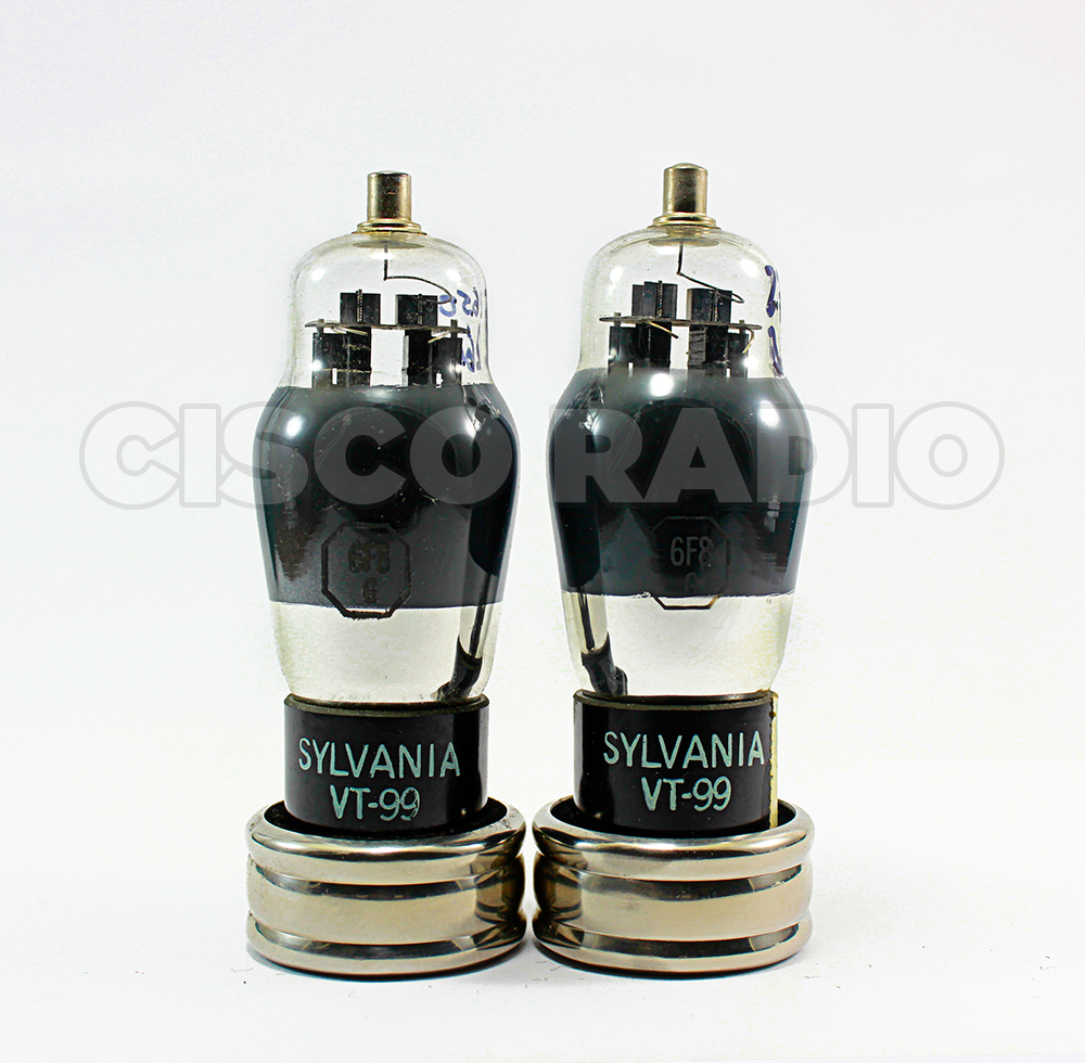 NOS NIB Matched Pair 6f8G / 6sn7 JAN Sylvania Made in Usa